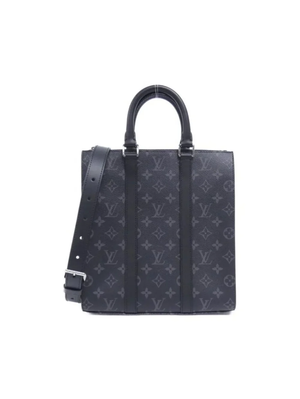 Louis Vuitton Monogram Eclipse Sac Plat Cross Bag